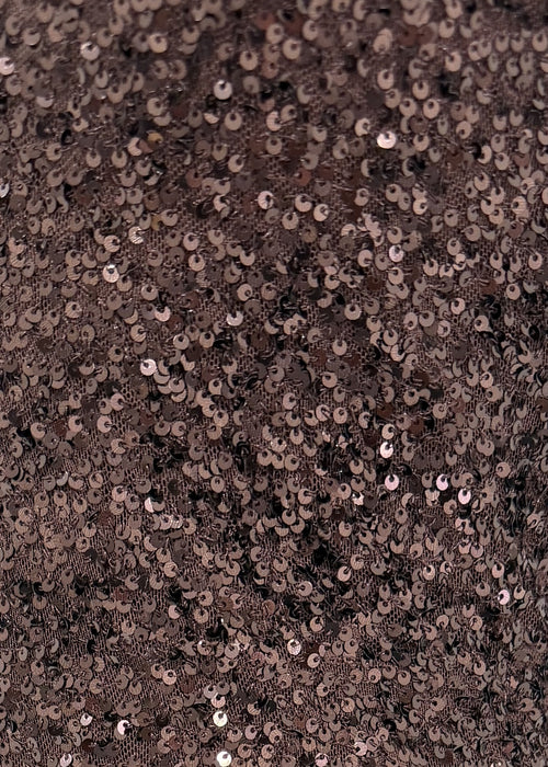 All The Right Reasons Sequin Backless Maxi Dress - Brown