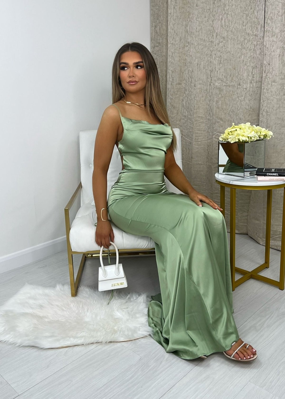 Tiana Mint Satin Split Gown | Bridesmaid Dress | Dressmezee Dressmezee Tiana Mint Satin Split Gown | Bridesmaid Dress | Dressmezee Dressmezee