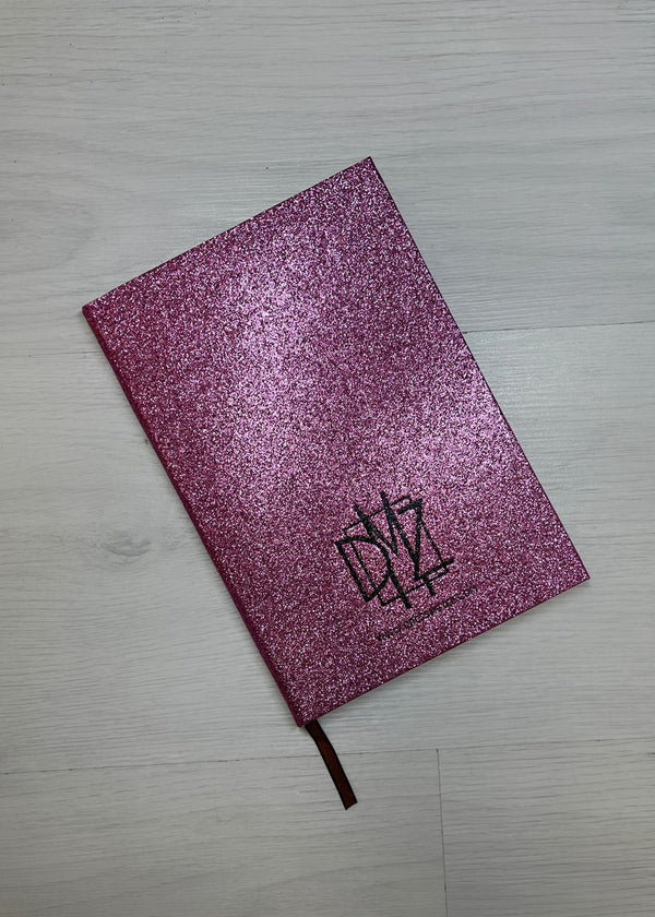 A5 Glitter Notebook - Pink