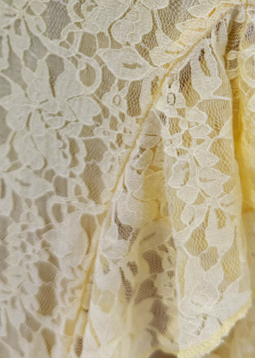 Good Things Coming Ruffle Lace Maxi Dress - Yellow