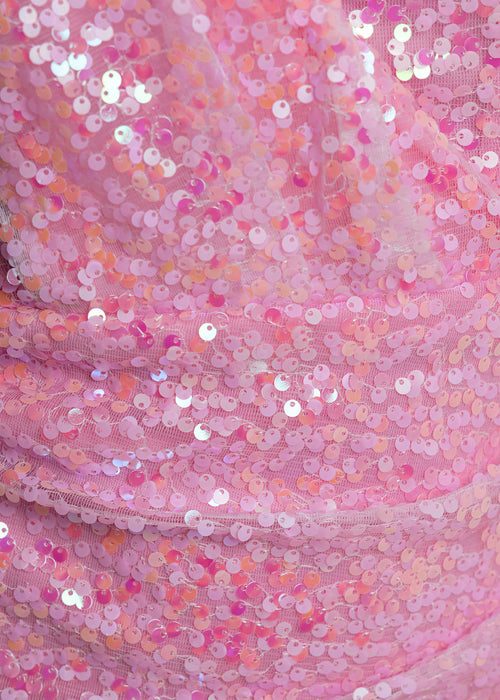 Head Over Heels Sequin Mini Dress - Pink