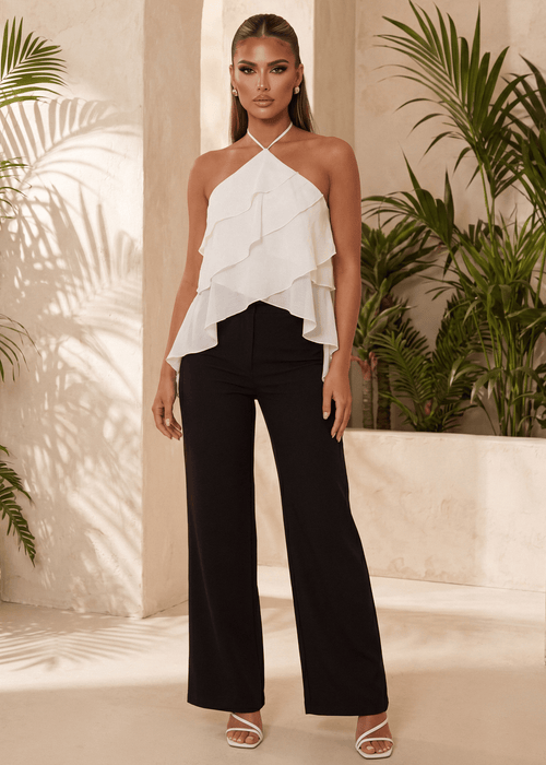 Here For Love Floaty Top - Beige - Dressmezee