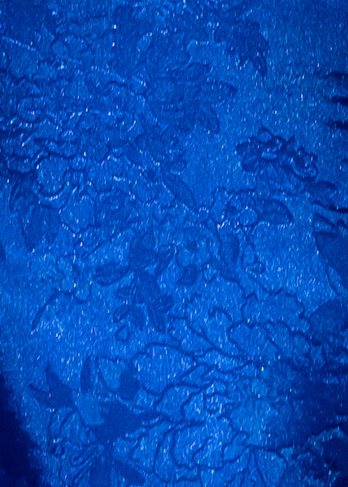 Lavishly Yours Jacquard Mini Dress - Cobalt Blue