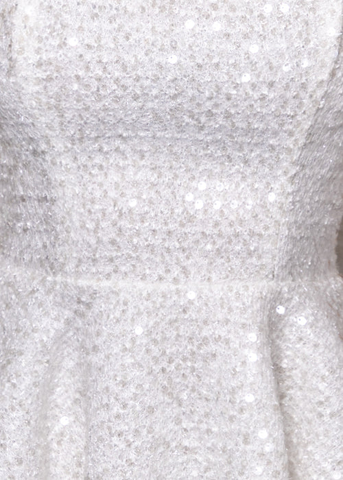 Minikleid mit Schleife „Love Letters“ - Weiß