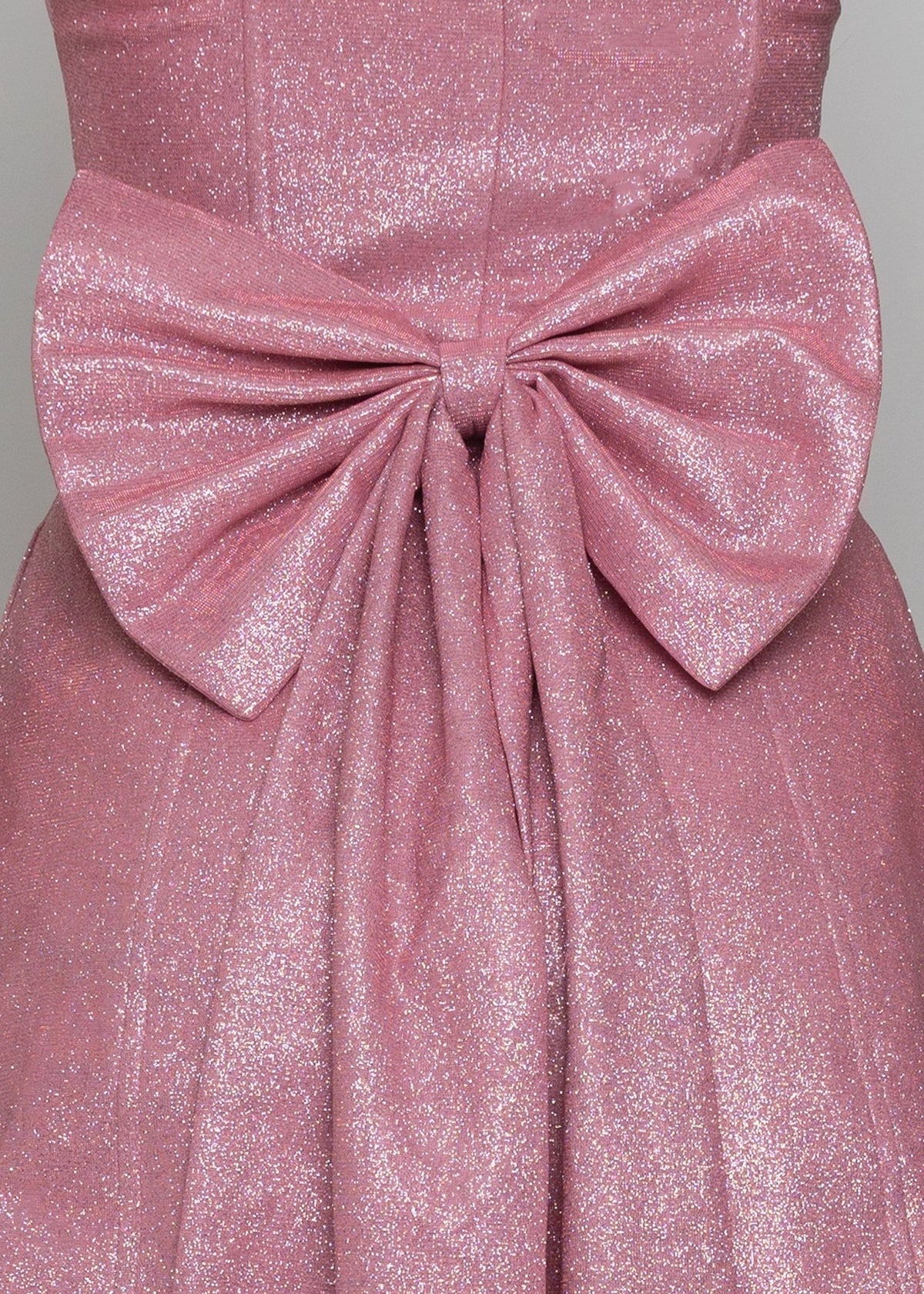 open lace back dress Charming Sweetheart Sheath Pink Saitn Prom Dress with Big Bow AB081532 main image 1