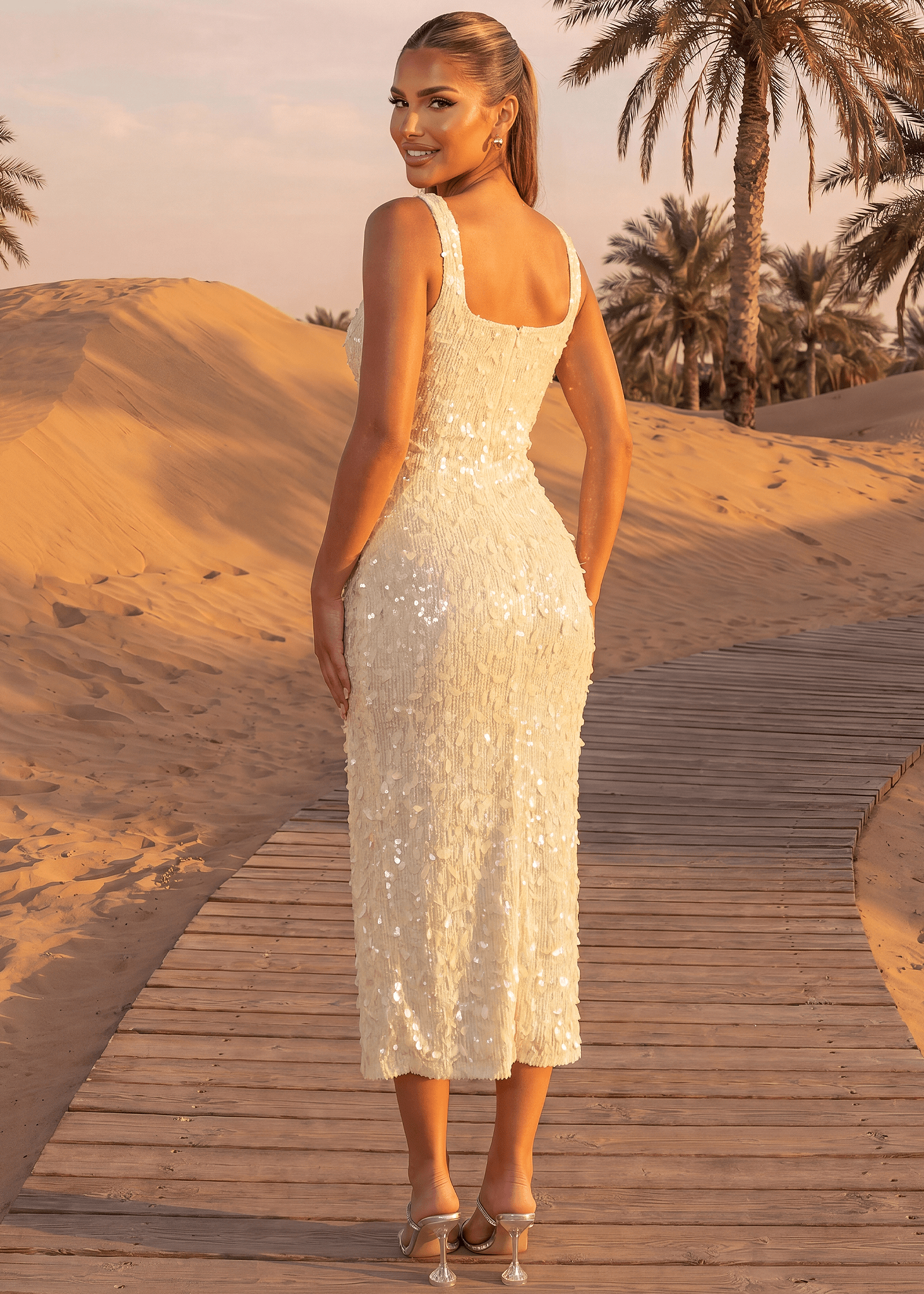yellow sequin midi dress Yellow Warehouse Sequin Midi Dress