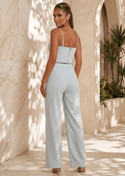 Simple Moments Two Piece Set - Blue - Dressmezee