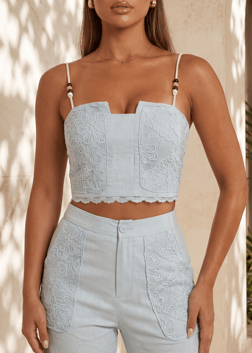Simple Moments Two Piece Set - Blue - Dressmezee
