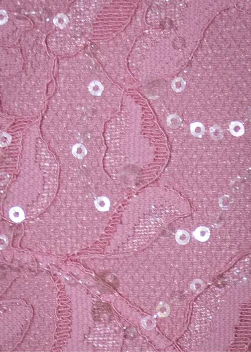 True Beauty – Verziertes Minikleid aus Spitze – Rosa