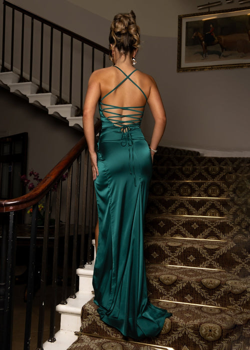 Worth Waiting For Gown - Emerald Green - Dressmezee