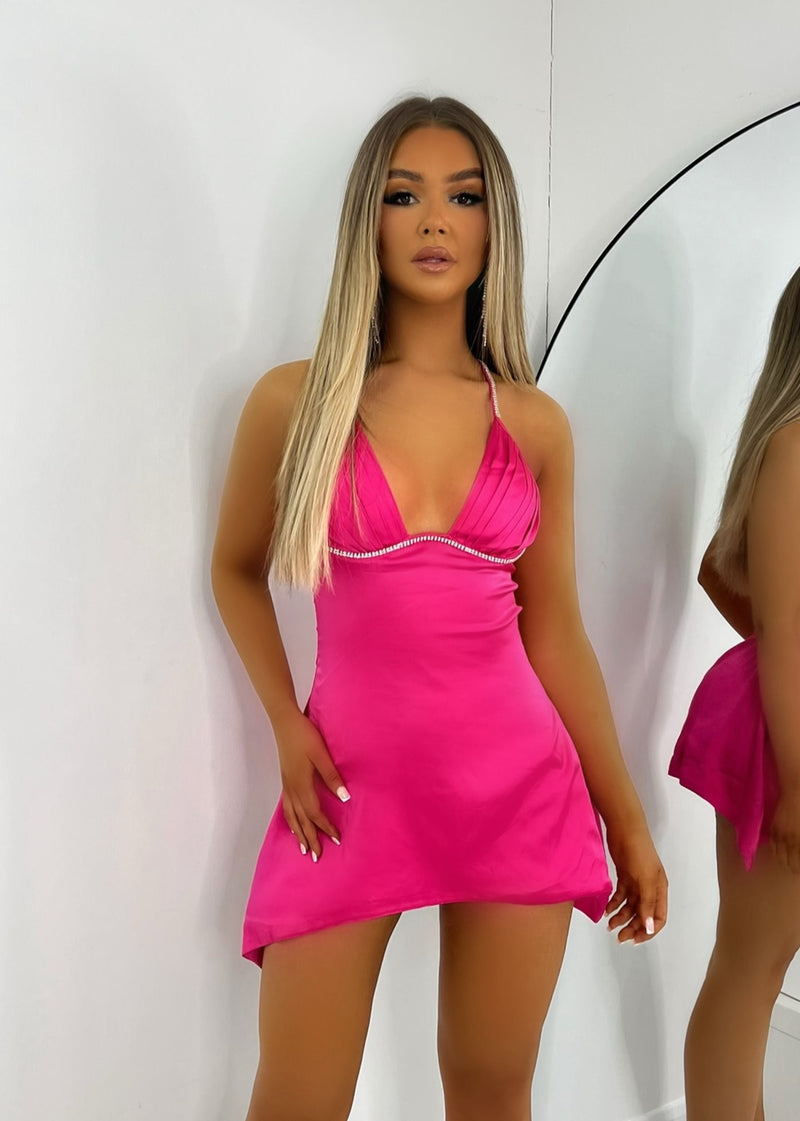 Simplicity Mini Dress - Hot Pink