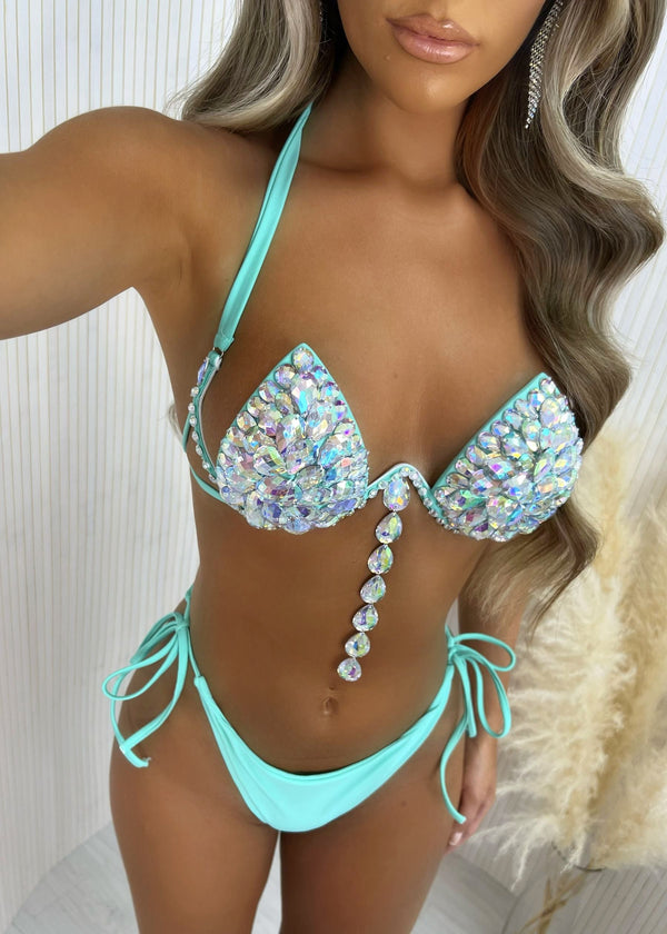 Bahama Jewelled Bikini - Aqua